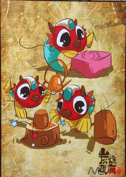 广府庙会展示广州新吉祥物原型鳌鱼寓意鱼跃龙门图