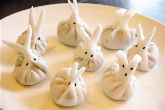 这位大师做的虾饺有点萌