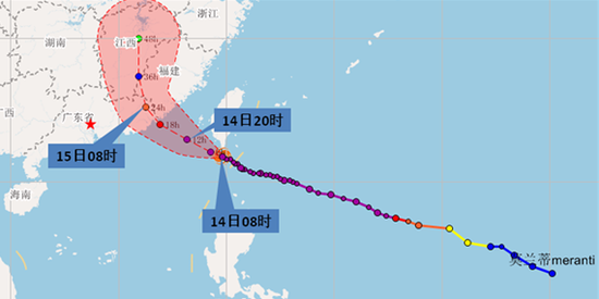 莫兰蒂15日将登陆惠来到福建晋江沿海
