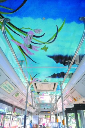 广佛公交232路首次打造魅力主题车厢展示司机文艺范