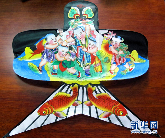 风筝——天津非物质文化遗产作品之一.新华网发
