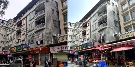 石桥村整体面貌改造前后对比（陈尚恒 摄）