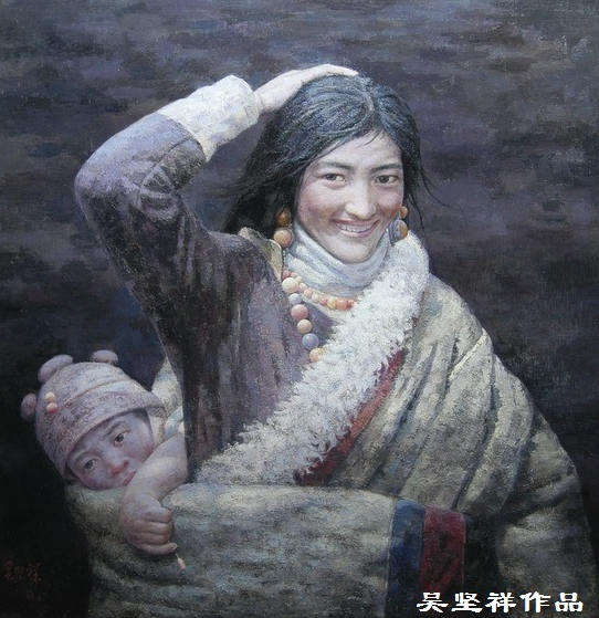 油画《雪莲花》:入选庆祝中华人民共和国成立60周年大东方当代油画展