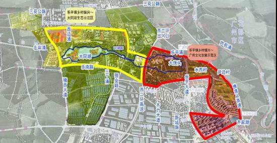 乐平镇乡村振兴示范区规划图