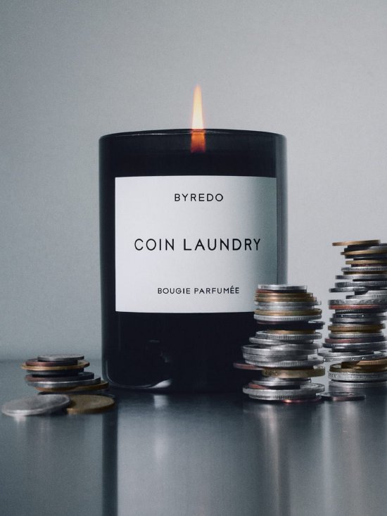 BYREDO Coin Laundry纯真年代香氛蜡烛创意视觉
