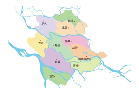 顺德龙江地图图片