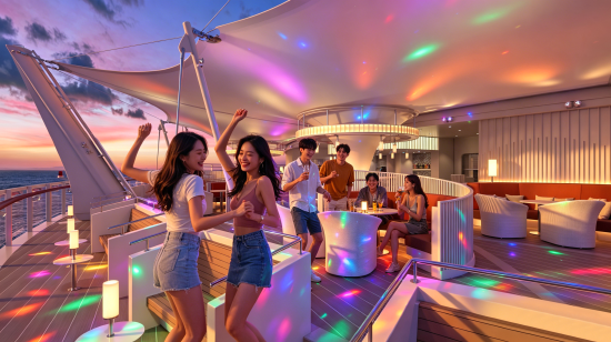 爱达·花城号 观海酒吧