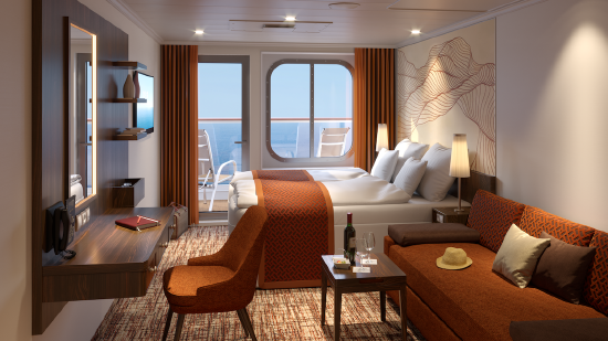 爱达·花城号 阳台房