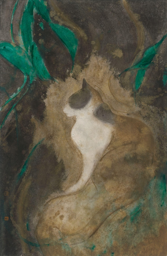 独处 李明 63x40cm 纸本水墨 2022