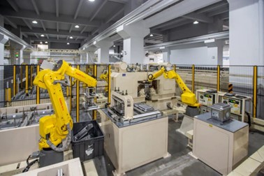 图:格兰仕工业4.0示范基地智能制造生产线。