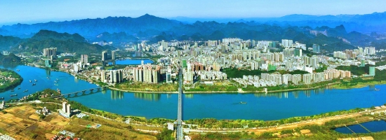 图为英德城区东区远眺