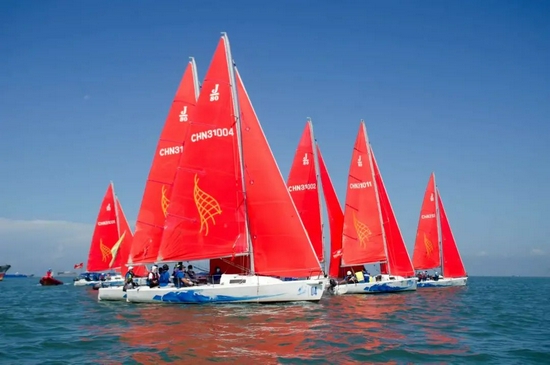 2021年北海丝路古港杯帆船邀请赛外沙岛迎各赛队首秀