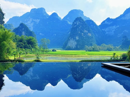 崇左山水田园风光.冯泰莲 摄