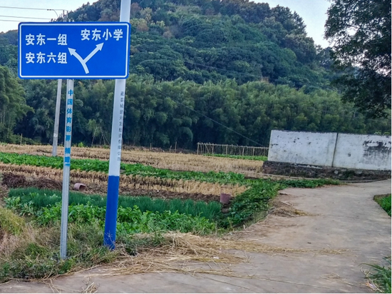 小路牌大情怀广西体育彩票管理中心向南安村捐村屯道路路牌