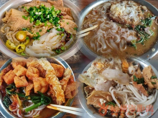 在梧州可以尝遍不同风格的粉