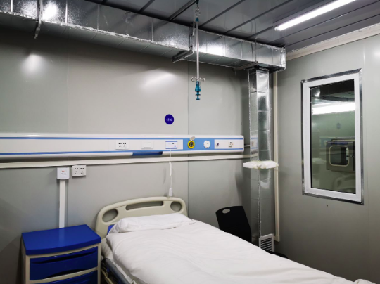 (经检验合格的负压病房)