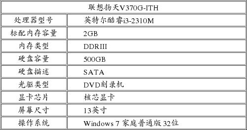 联想v370笔记本售价5999元
