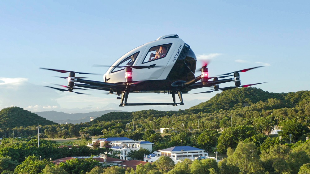 三亚大小洞天旅游区再次飞起无人驾驶载人飞机火热来袭