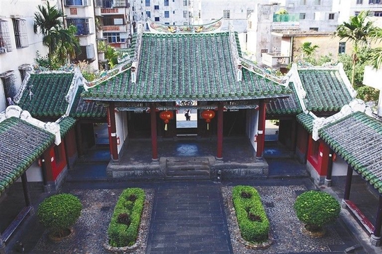 海口市琼山区府城琼台福地.本报记者 张茂 摄
