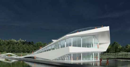 水上剧场效果图(来源:海口发布)