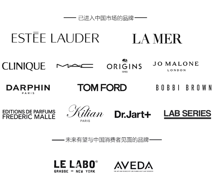 雅诗兰黛集团旗下参会品牌
