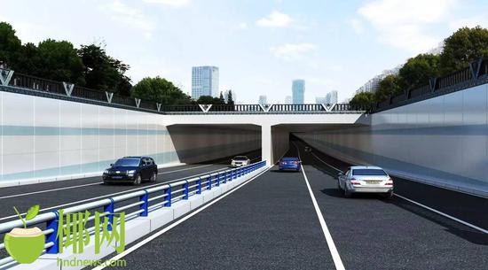 海口白龙路下穿通道工程勘察开工给市民提供便利