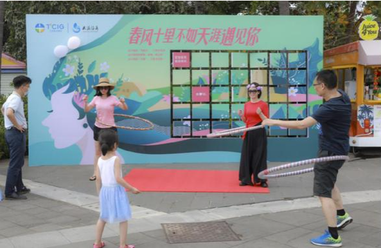 图:游客参与线下活动小游戏