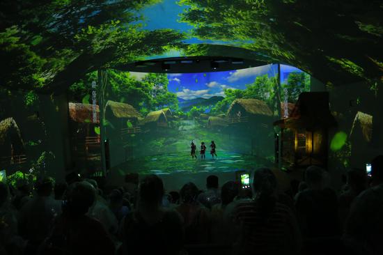 槟榔谷超感5d沉浸式海岛台风体验馆《风雨情深》演出实景