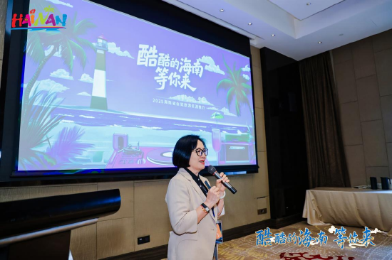 海南省会奖旅游与展览行业协会副会长兼秘书长杨冬文作推介