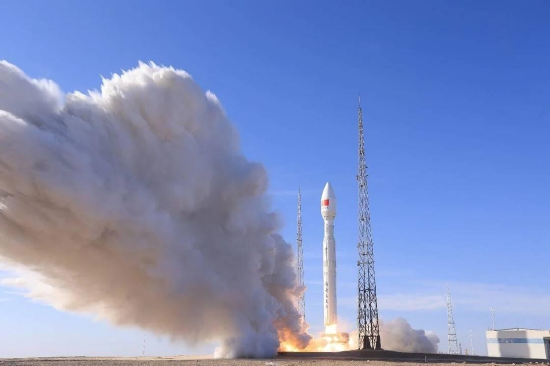 卫星发射现场。图片来自酒泉卫星发射中心