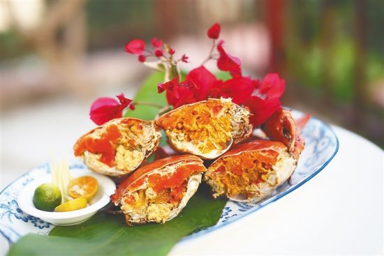 和乐蟹.本报记者 袁琛 摄