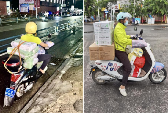 南国宝宝保供配送团队送货中