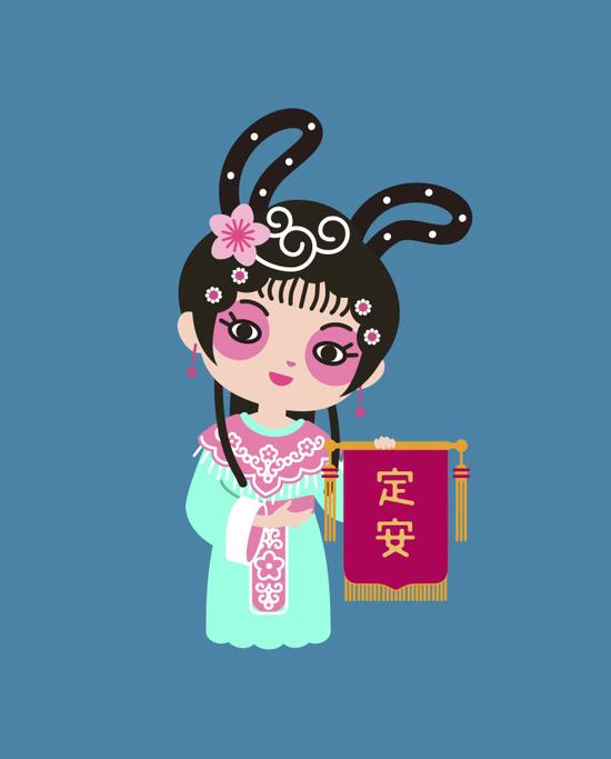 定安旅游动漫形象大使小青梅票选今天开始了