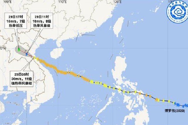 “博罗依”已登陆，台风预警降为四级！