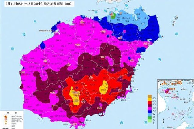 中秋国庆假期 海南岛天气总体较好 部分时段局地有暴雨