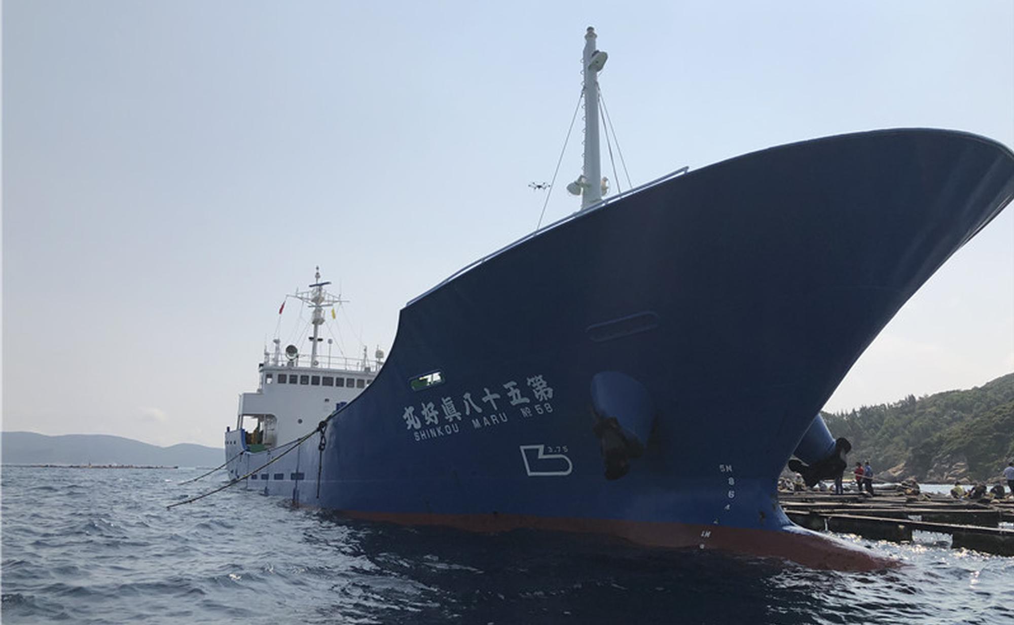 海南今年首批出口鱼苗装船出海