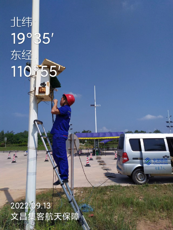 长征七号A运载火箭发射网络保障现场