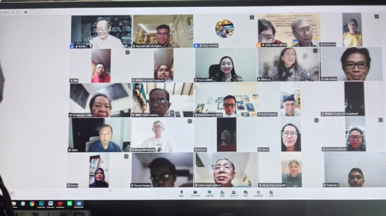 部分参加讲座的专家学者网络合影