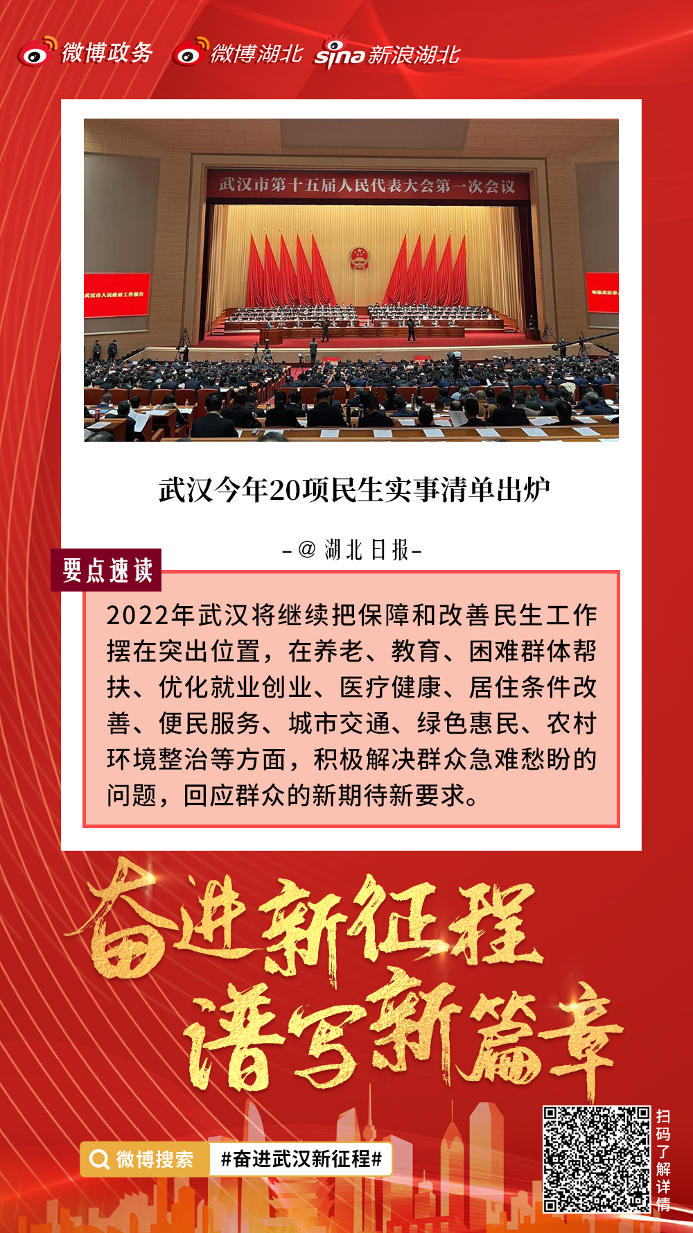 2022年武汉市政府民生实事事项清单来了
