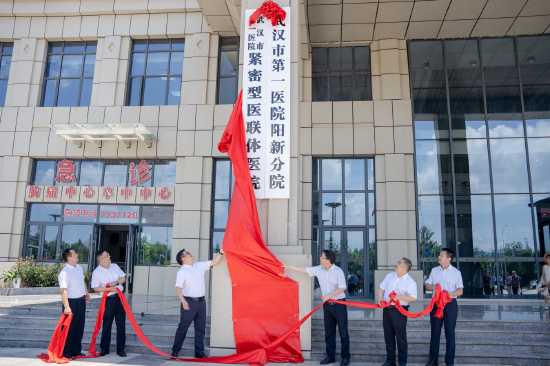 武汉市第一医院阳新分院正式揭牌 代雨朦摄