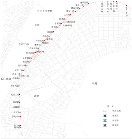 原武九鐵路沿線道路情況一覽圖