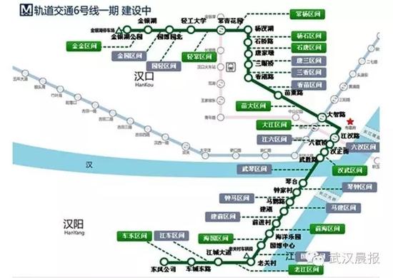 武汉地铁线路6号线图片