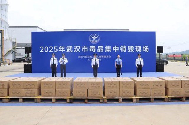 武汉公开集中销毁毒品