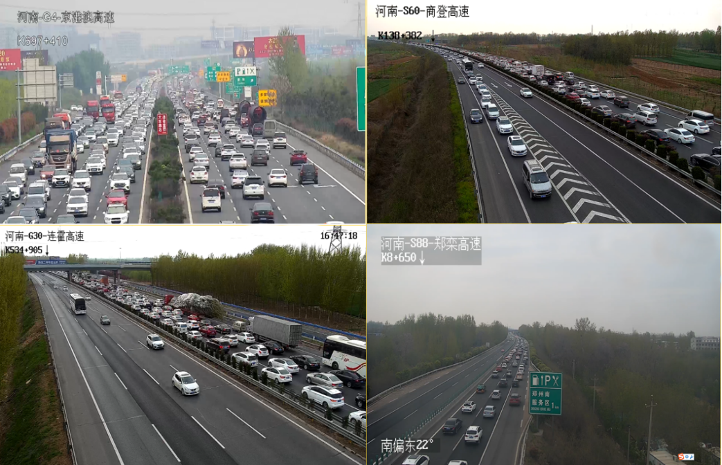 图3 以往假期易堵路段拥堵情况