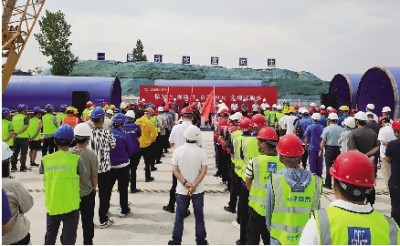 郑州水务集团“保安全保质量 奋战90天实现试通水”建设誓师大会