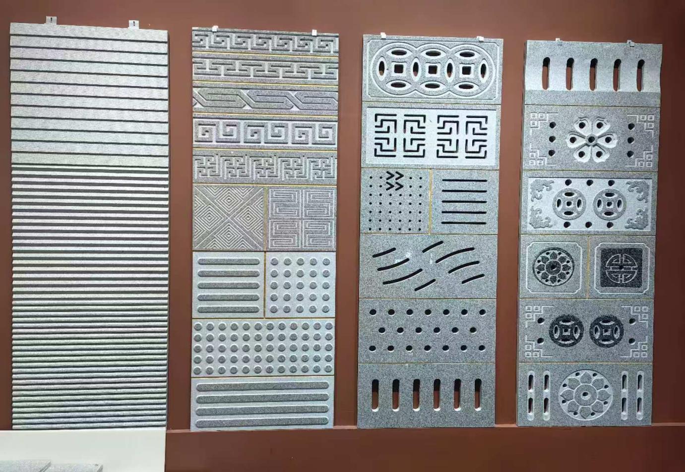 芝麻灰异型材——地漏（泌阳县矿产业发展服务中心供图）