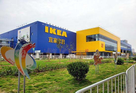 宜家郑州商场今日开门迎客辖区街道做好了这些准备