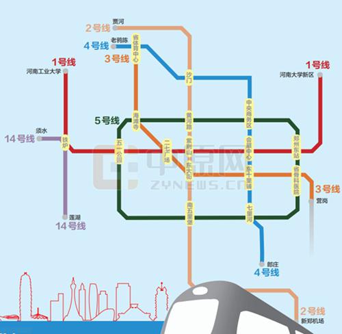 新郑中华路地铁线路图图片