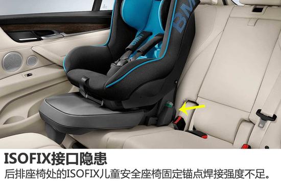 宝马 x3 134,174 2010年11月9日至2016年4月14日 儿童安全座椅接口 x4