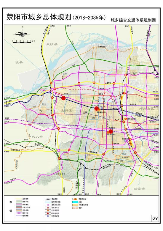 荥阳市市区交通地图图片